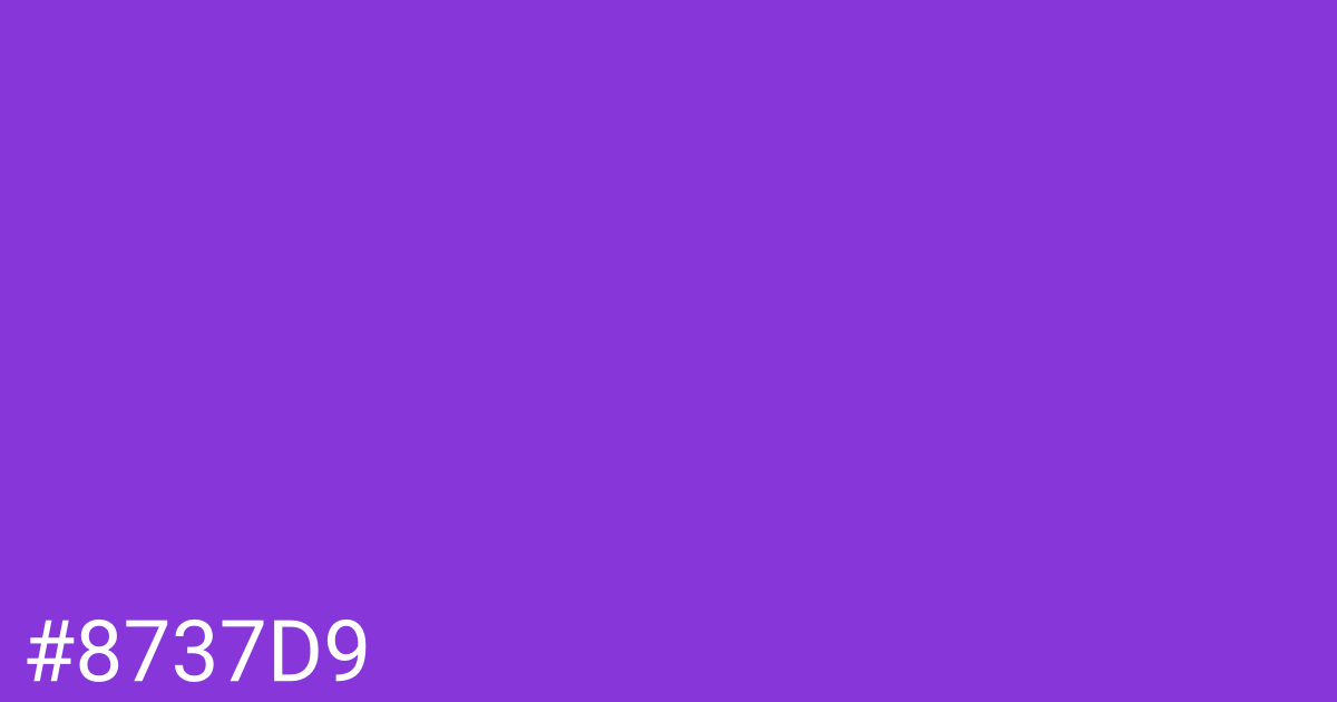 Hex color #8737d9 graphic