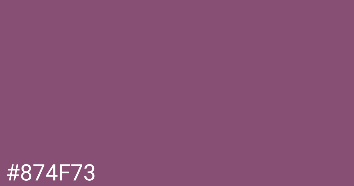 Hex color #874f73 graphic