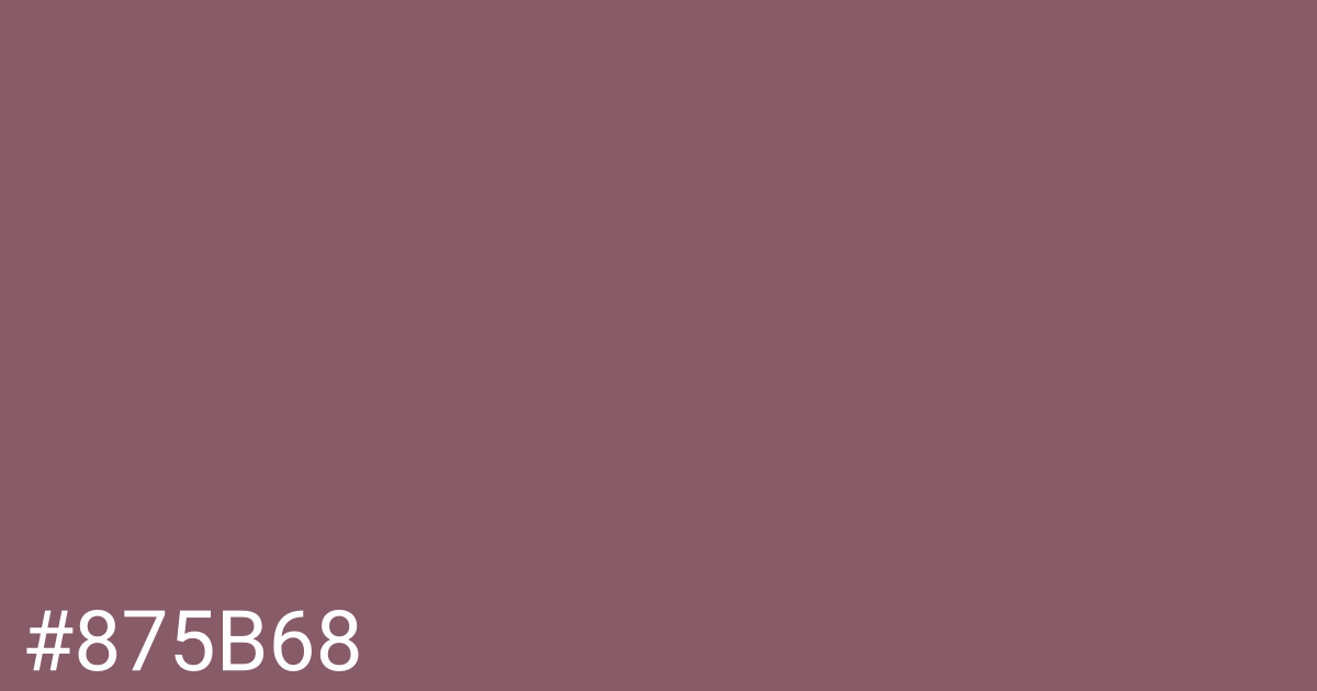 Hex color #875b68 graphic