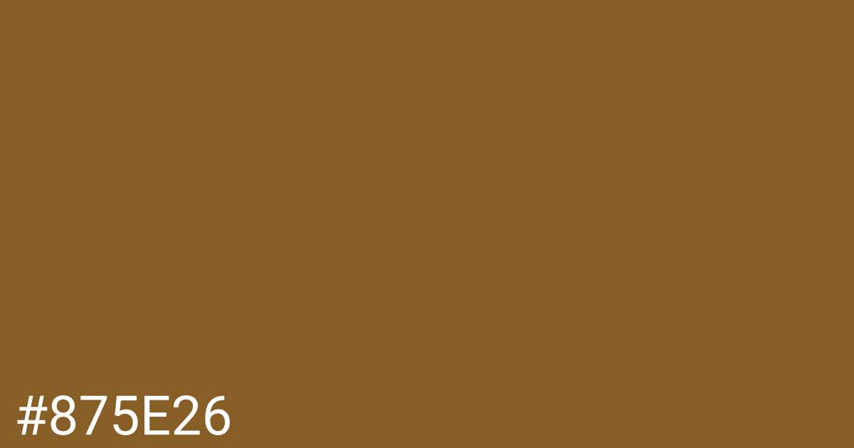 Hex color #875e26 graphic