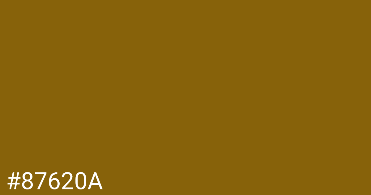 Hex color #87620a graphic