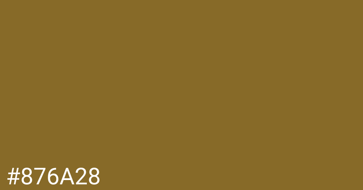 Hex color #876a28 graphic