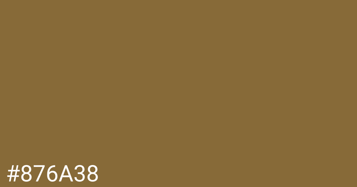 Hex color #876a38 graphic