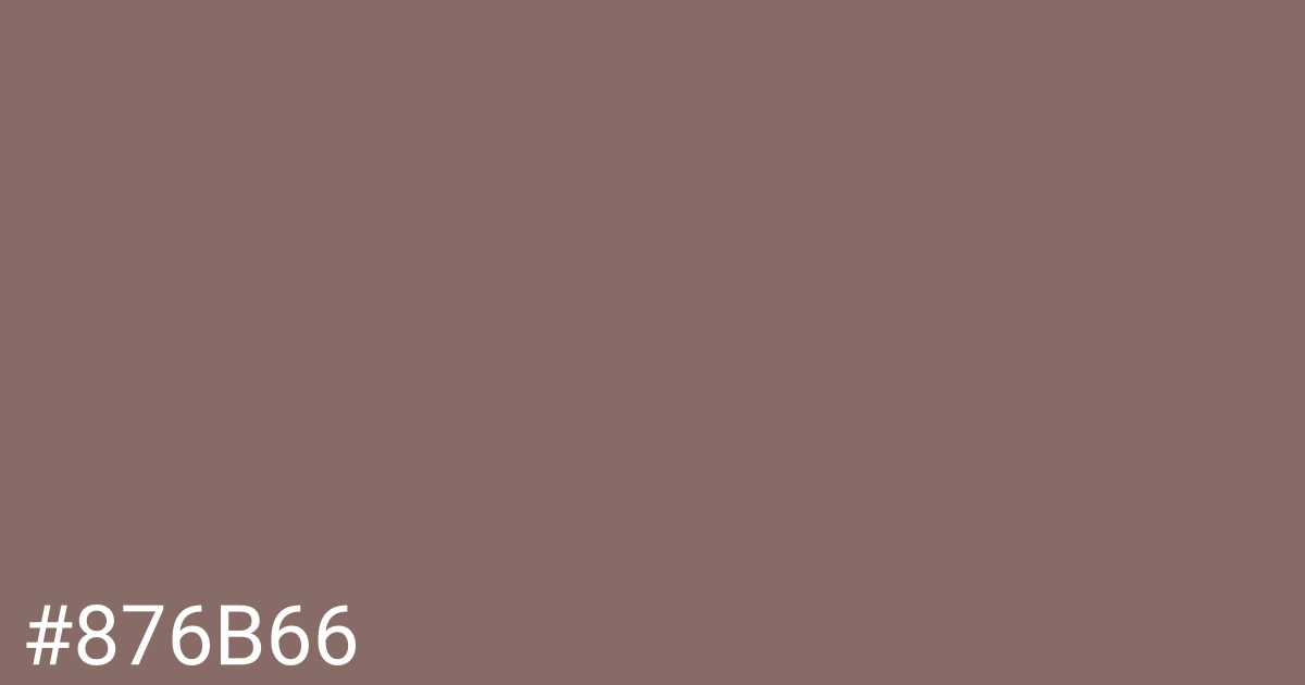 Hex color #876b66 graphic
