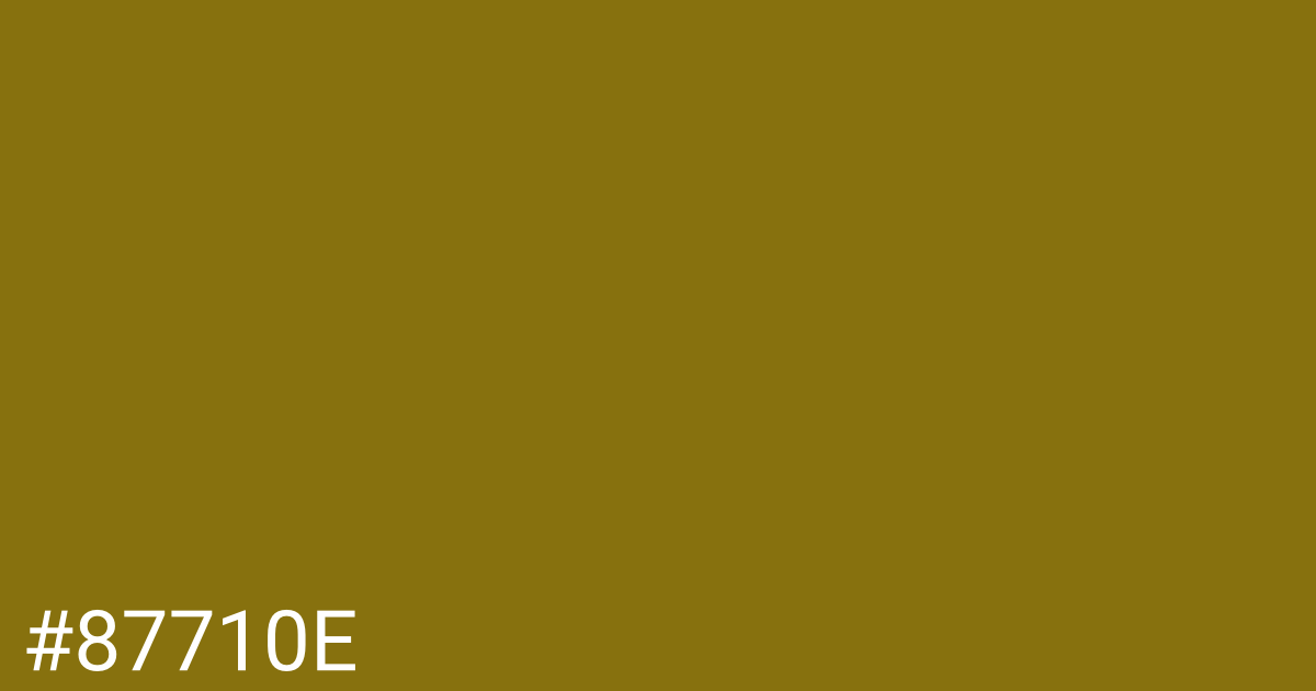 Hex color #87710e graphic