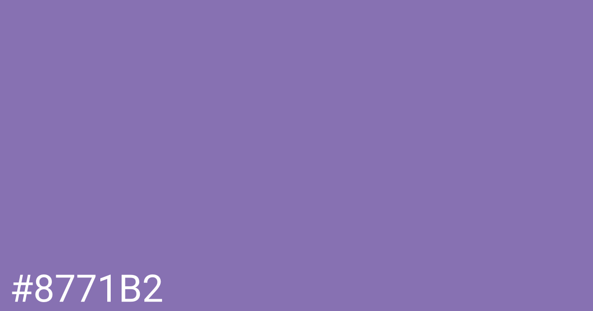 Hex color #8771b2 graphic