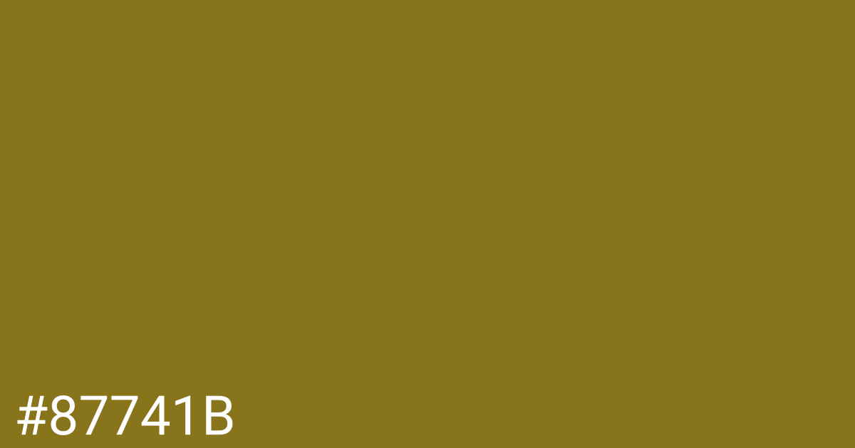 Hex color #87741b graphic