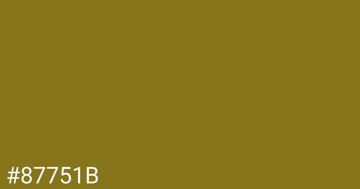 Hex color #87751b graphic