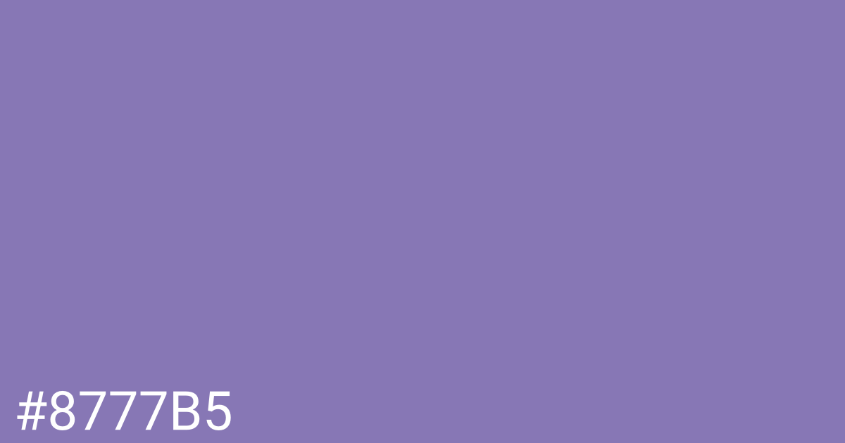 Hex color #8777b5 graphic