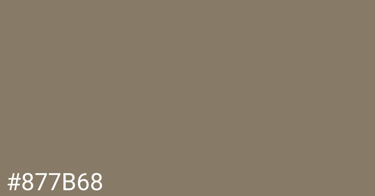 Hex color #877b68 graphic