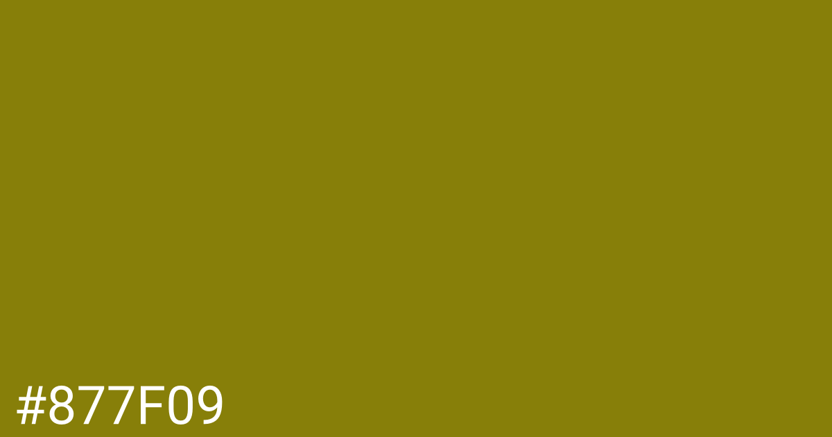 Hex color #877f09 graphic