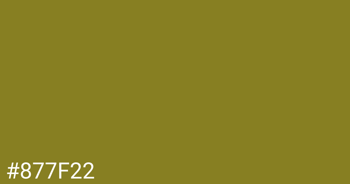 Hex color #877f22 graphic