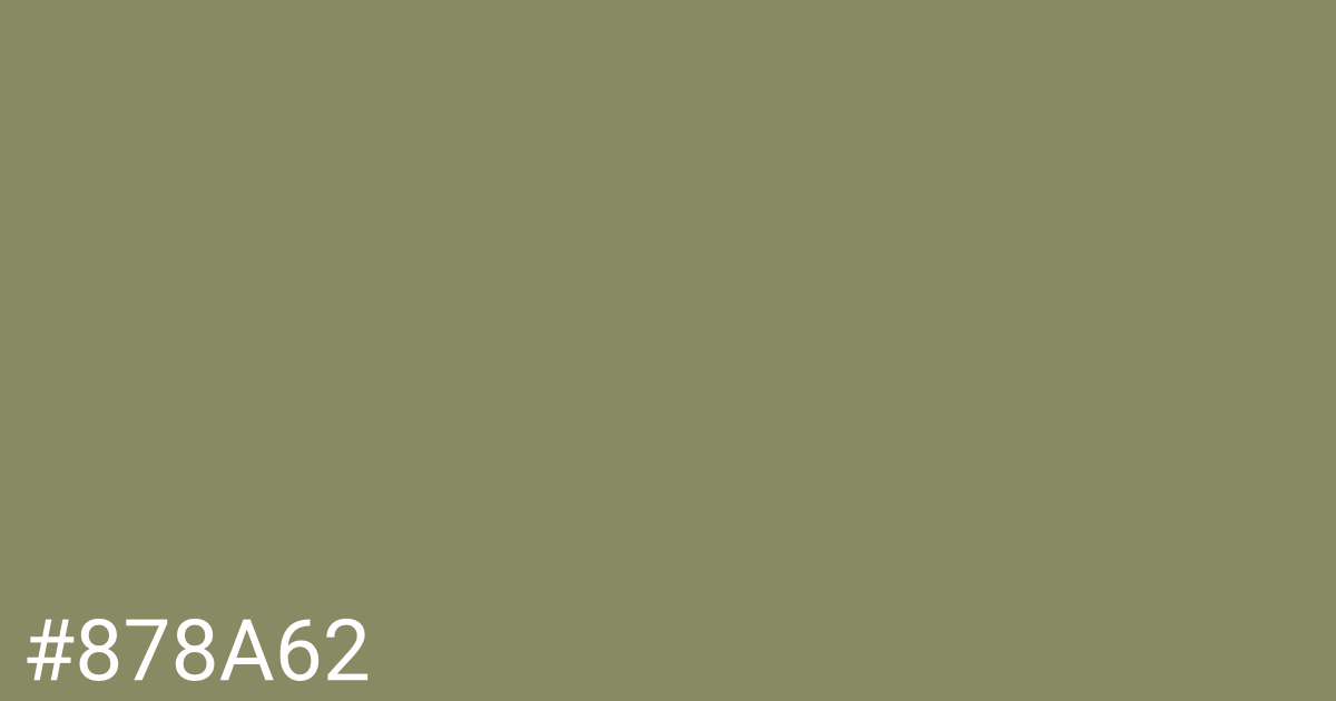 Hex color #878a62 graphic