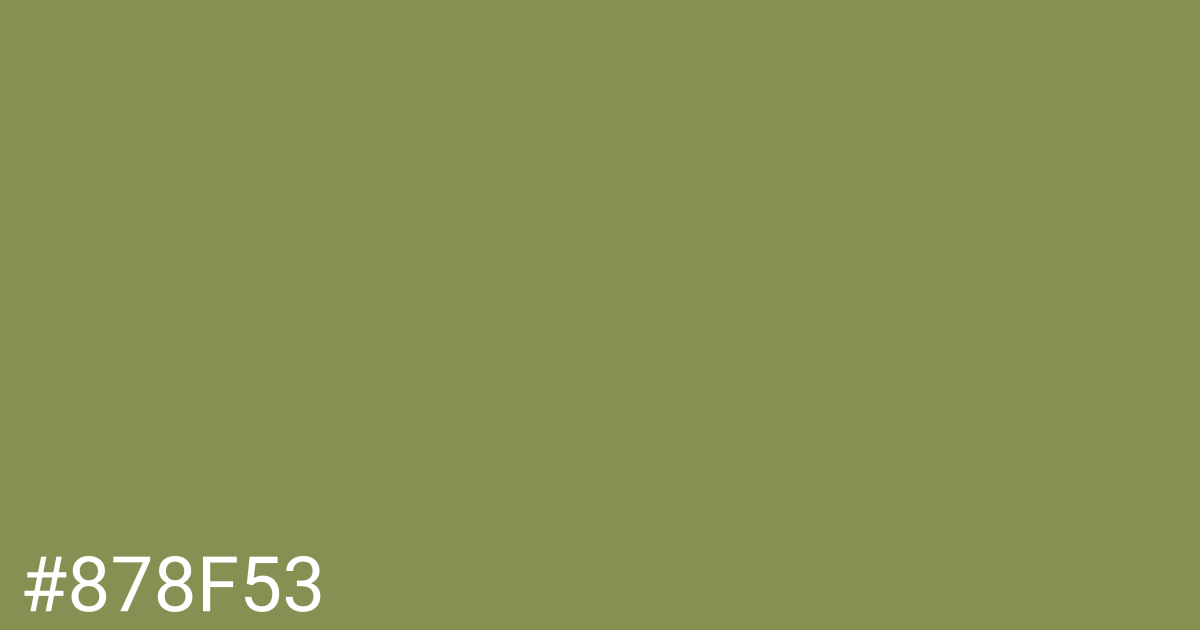 Hex color #878f53 graphic