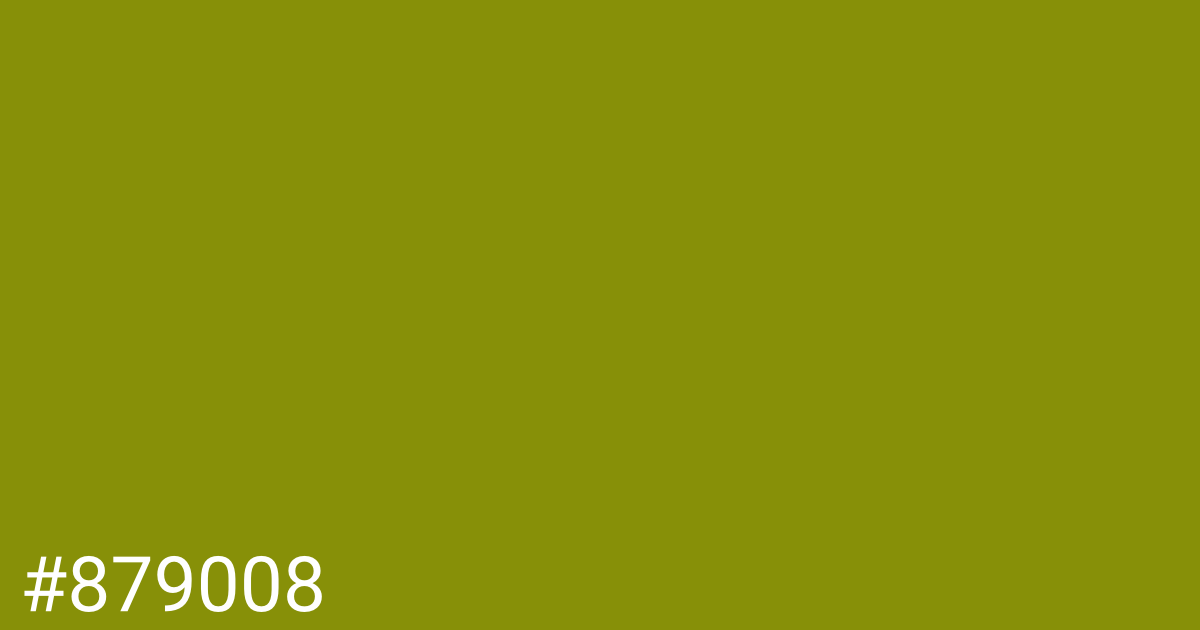 Hex color #879008 graphic