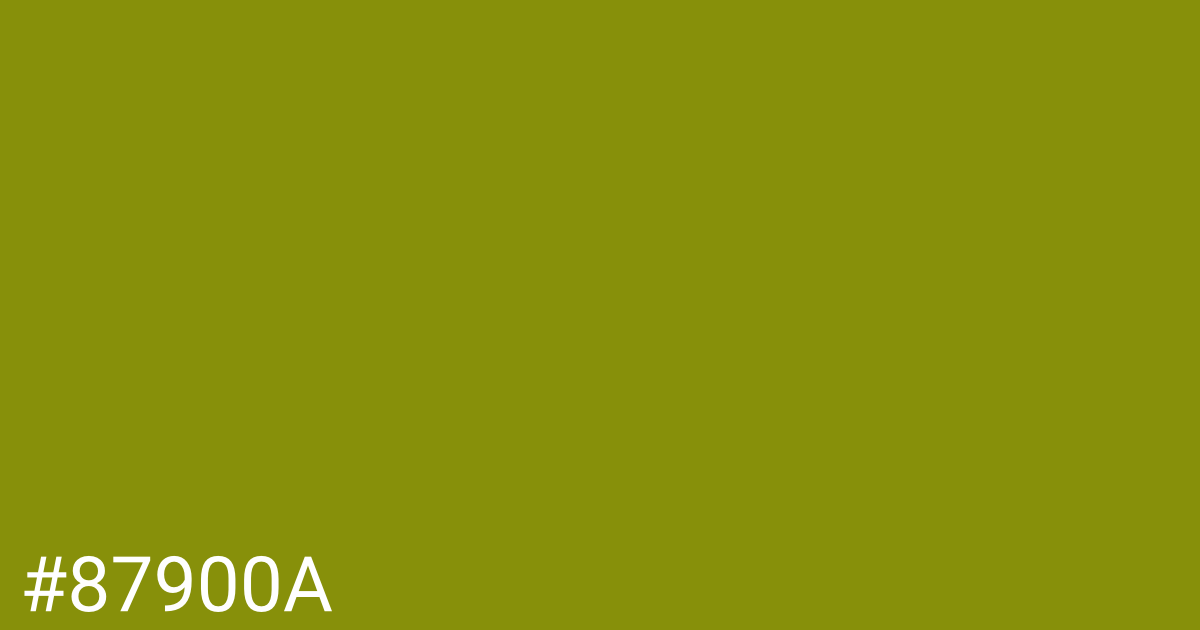 Hex color #87900a graphic