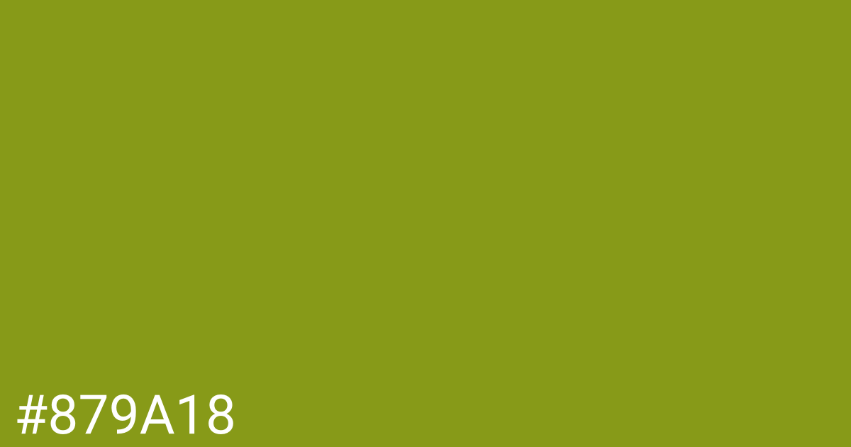 Hex color #879a18 graphic