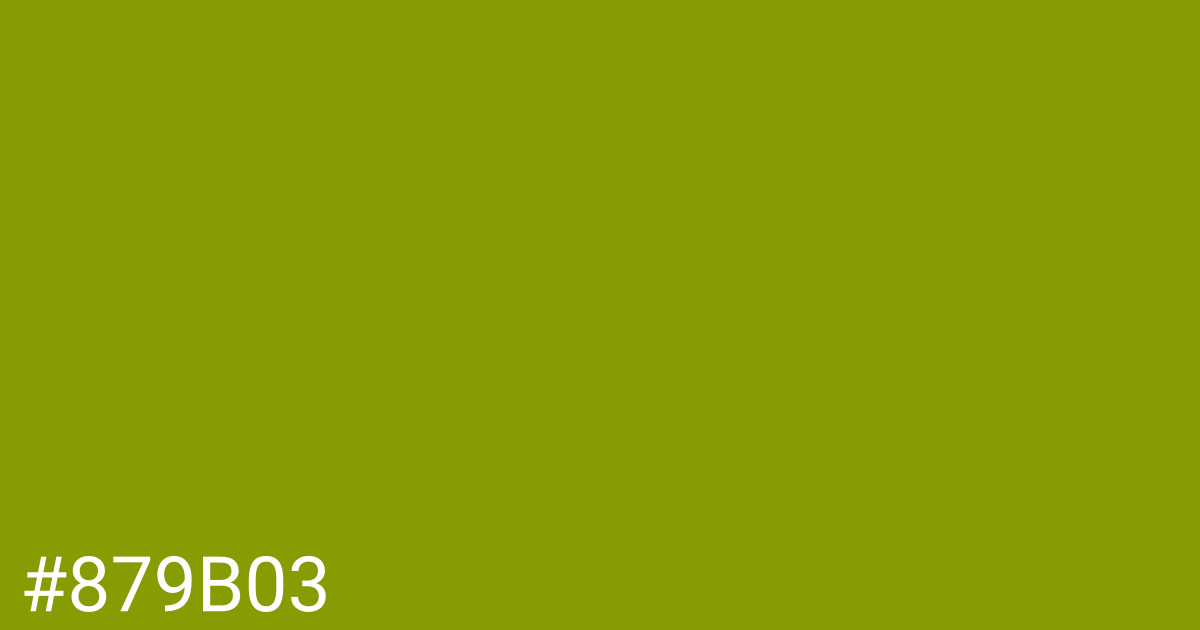 Hex color #879b03 graphic