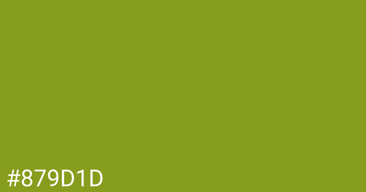 Hex color #879d1d graphic