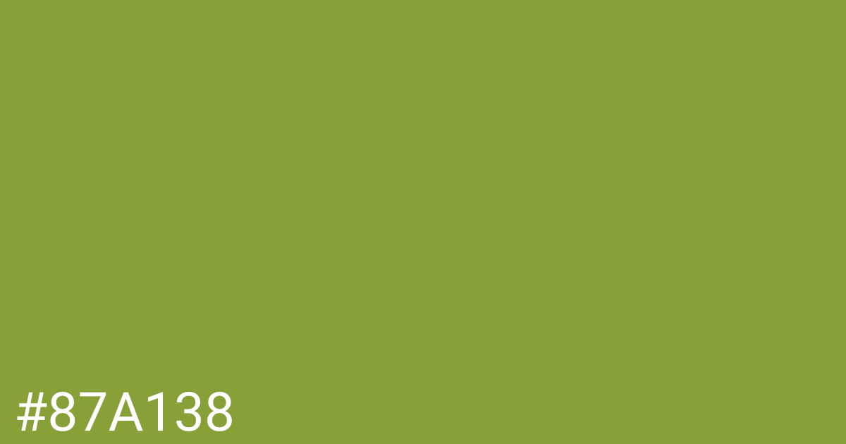 Hex color #87a138 graphic