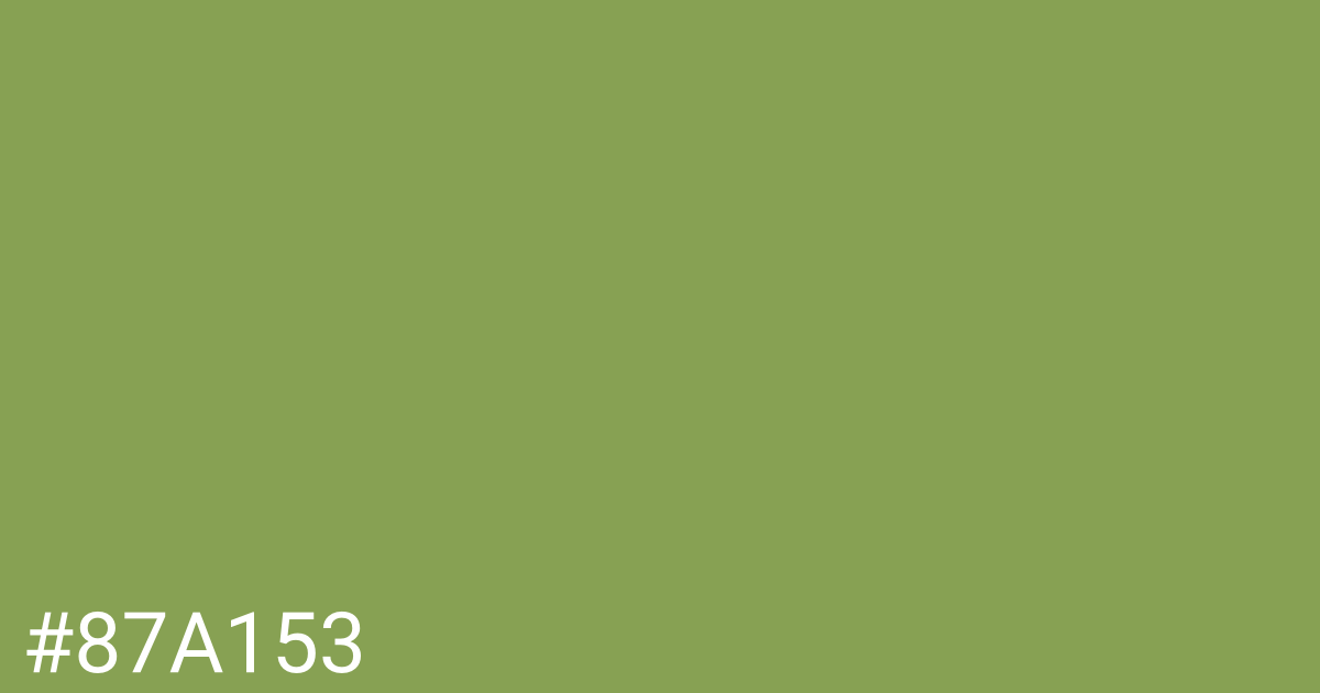 Hex color #87a153 graphic