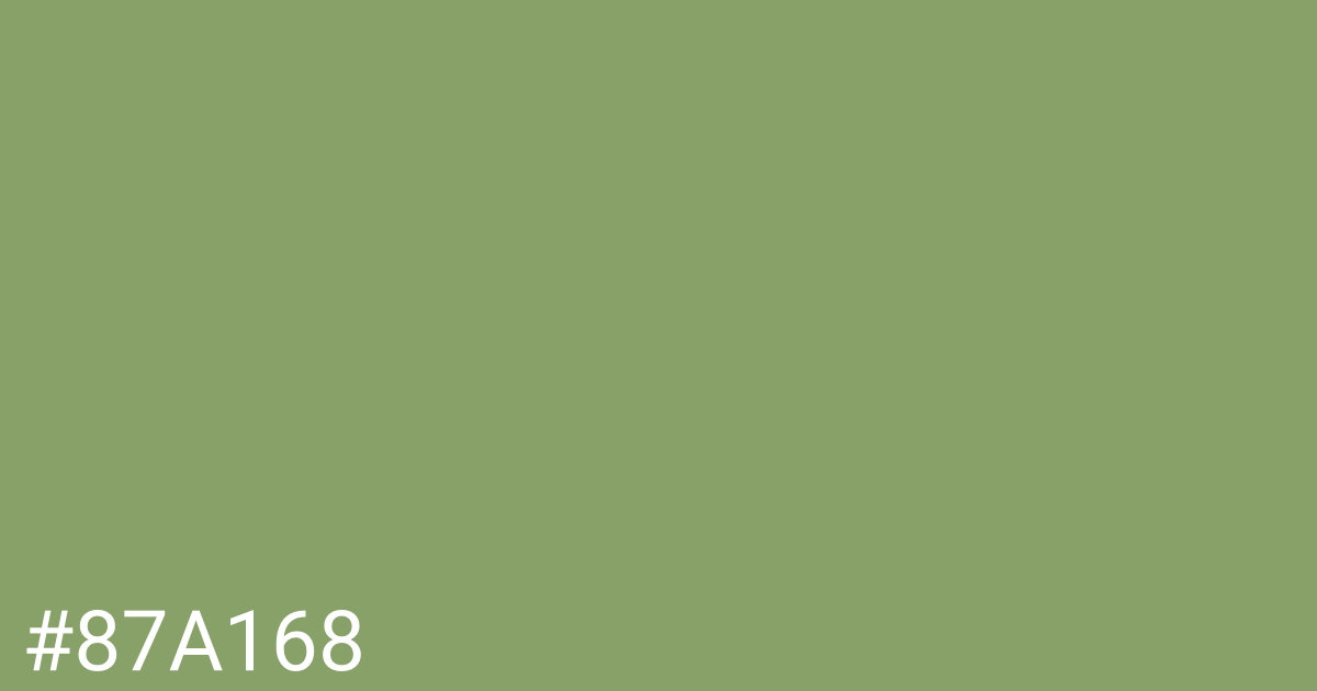 Hex color #87a168 graphic