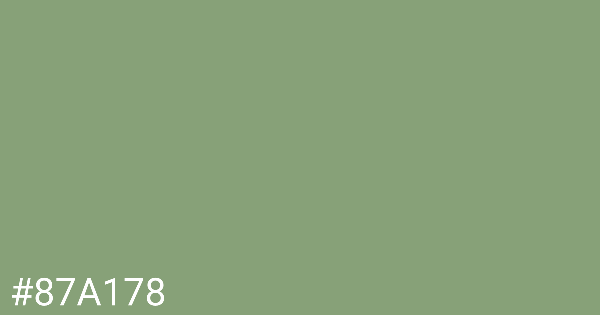 Hex color #87a178 graphic