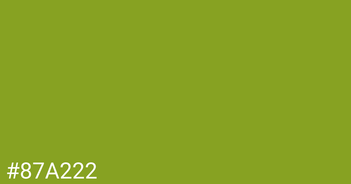 Hex color #87a222 graphic