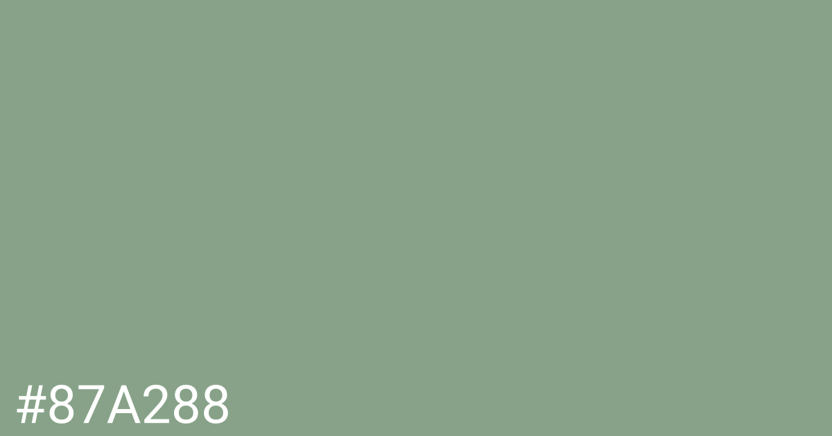 Hex color #87a288 graphic