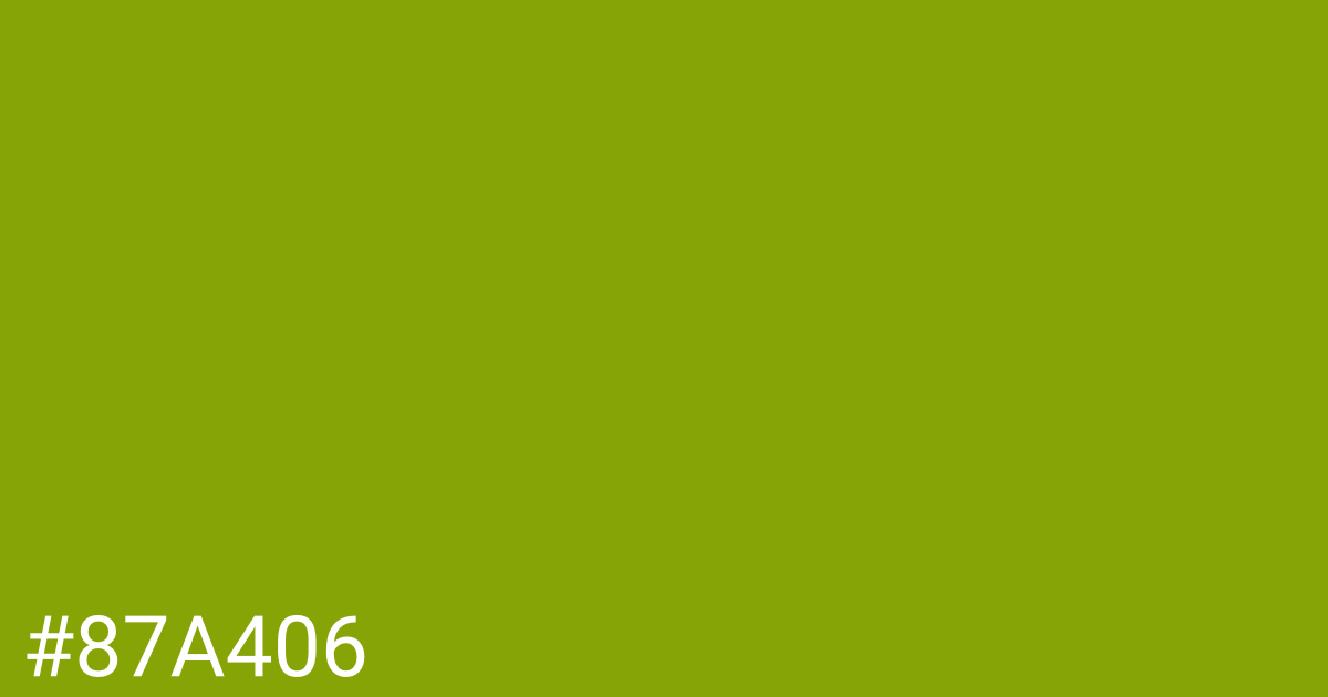 Hex color #87a406 graphic
