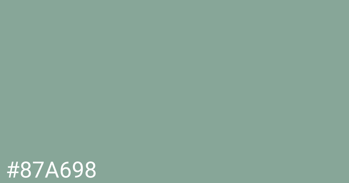 Hex color #87a698 graphic