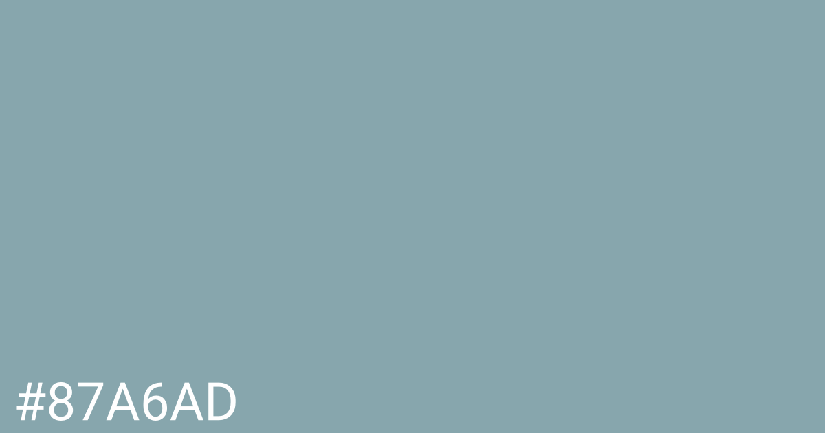 Hex color #87a6ad graphic