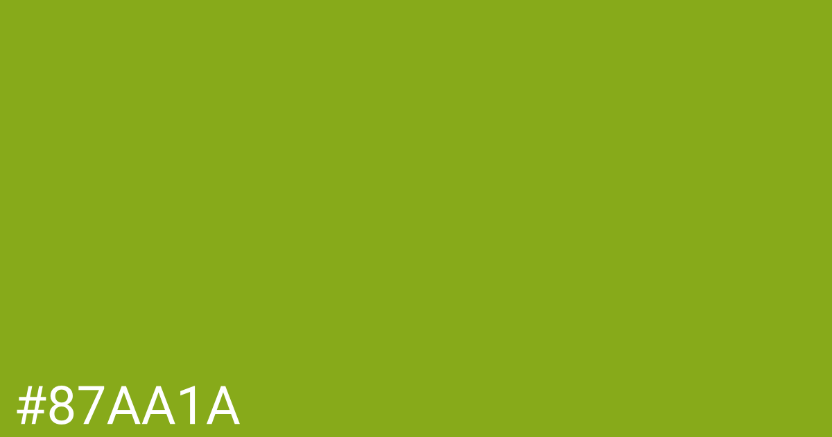 Hex color #87aa1a graphic