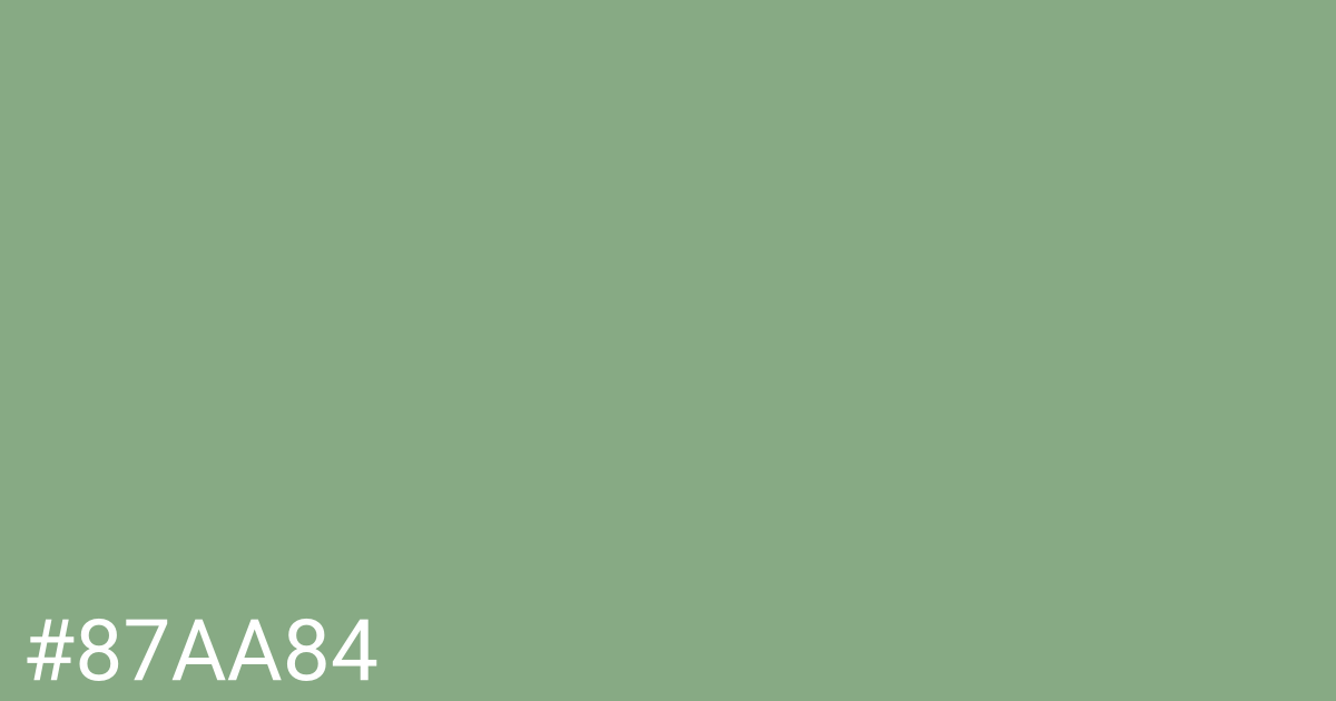 Hex color #87aa84 graphic