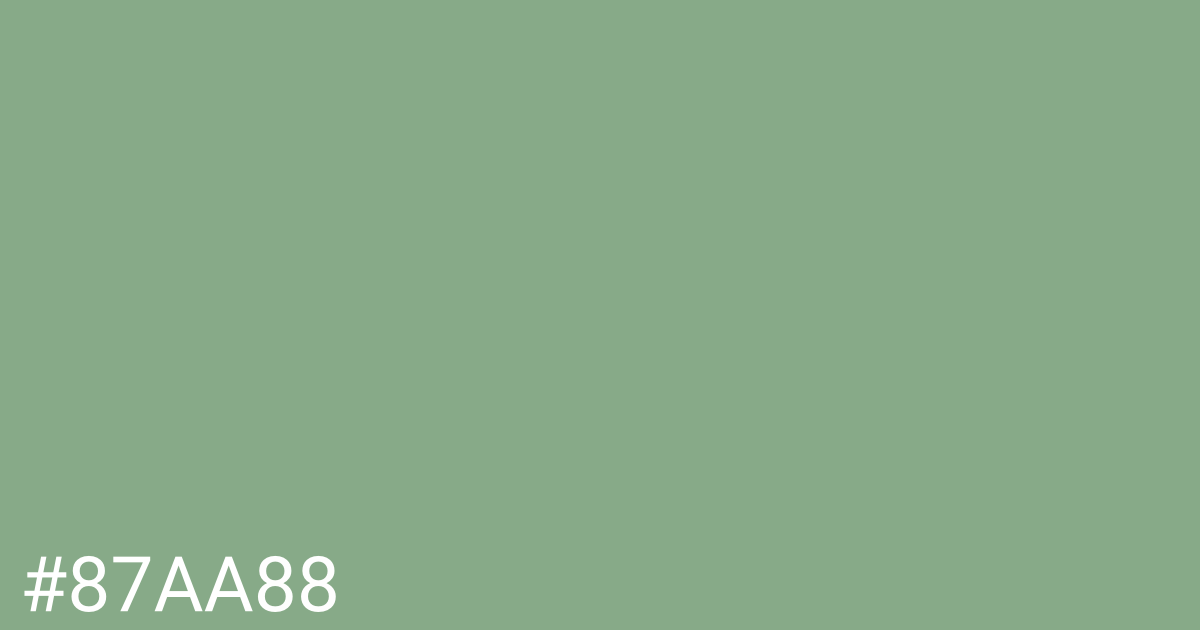 Hex color #87aa88 graphic