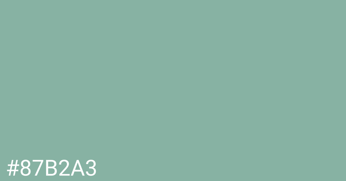 Hex color #87b2a3 graphic