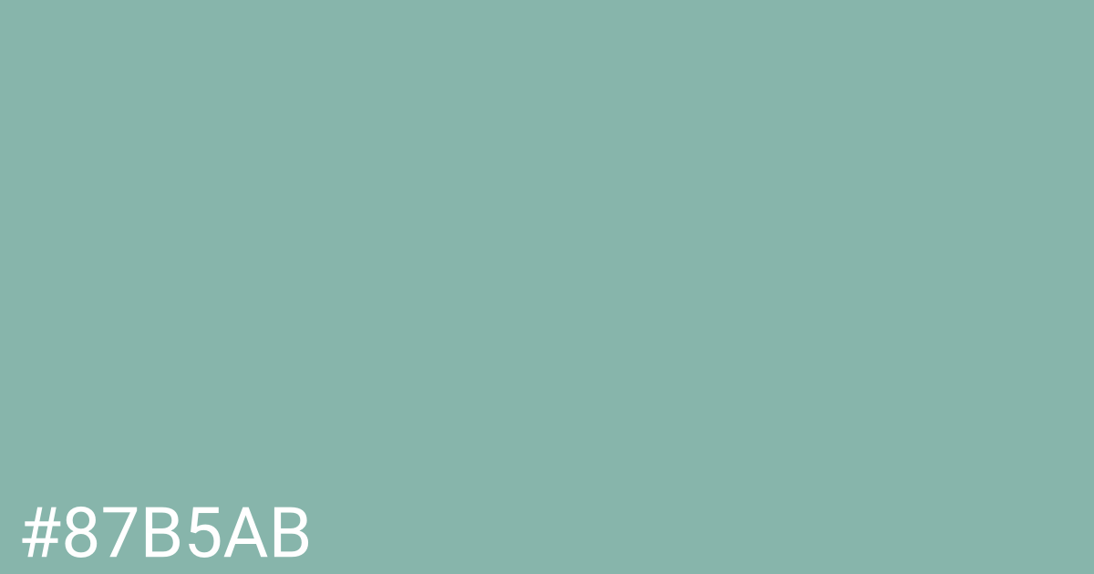 Hex color #87b5ab graphic