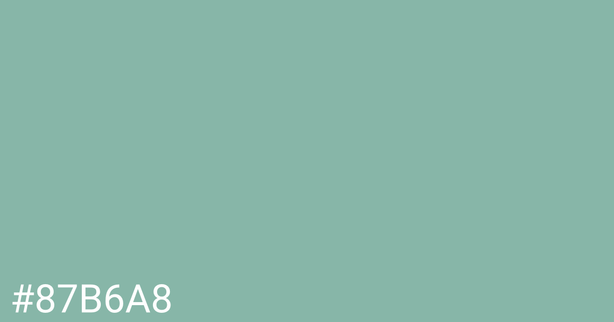 Hex color #87b6a8 graphic