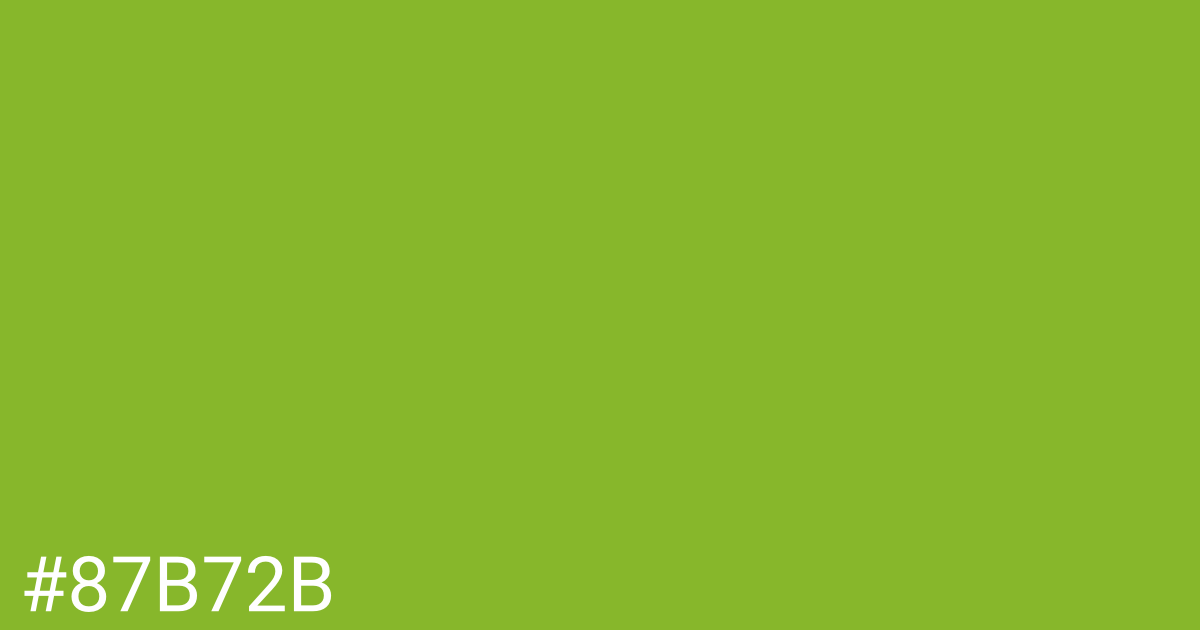 Hex color #87b72b graphic