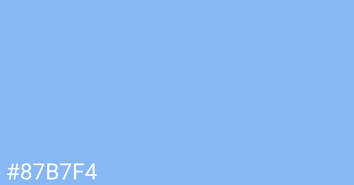 Hex color #87b7f4 graphic