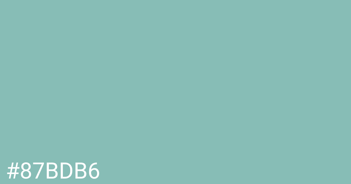 Hex color #87bdb6 graphic