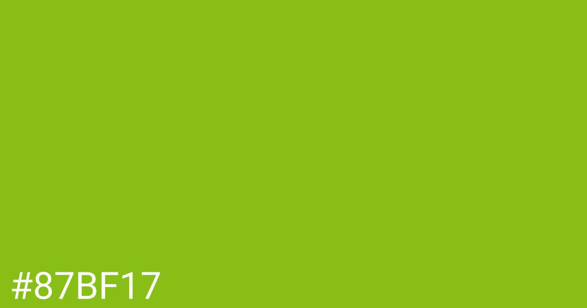 Hex color #87bf17 graphic