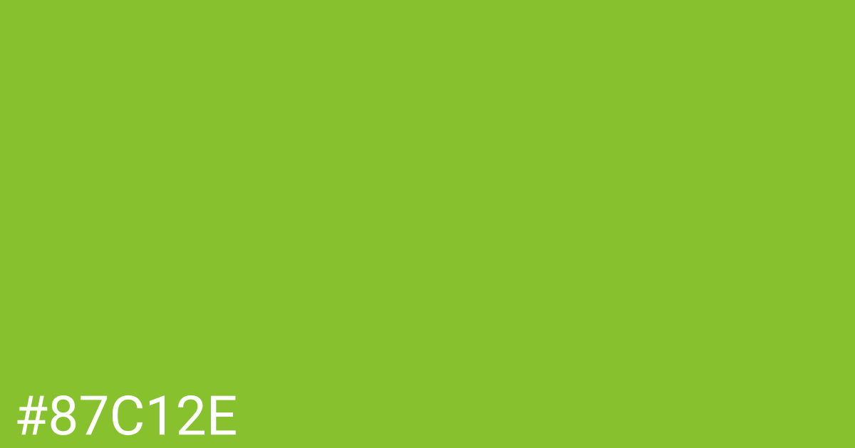 Hex color #87c12e graphic