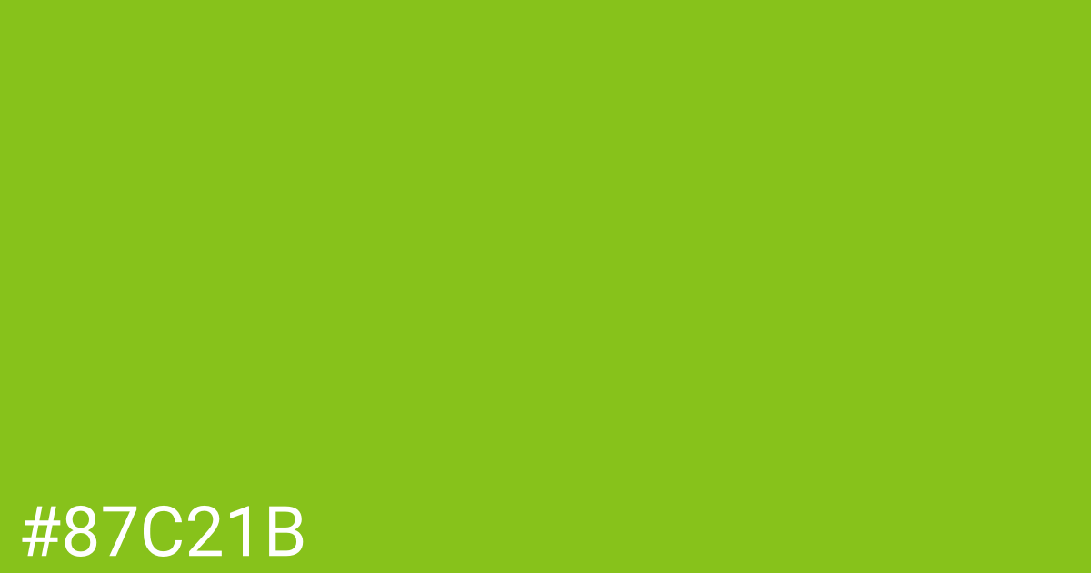 Hex color #87c21b graphic