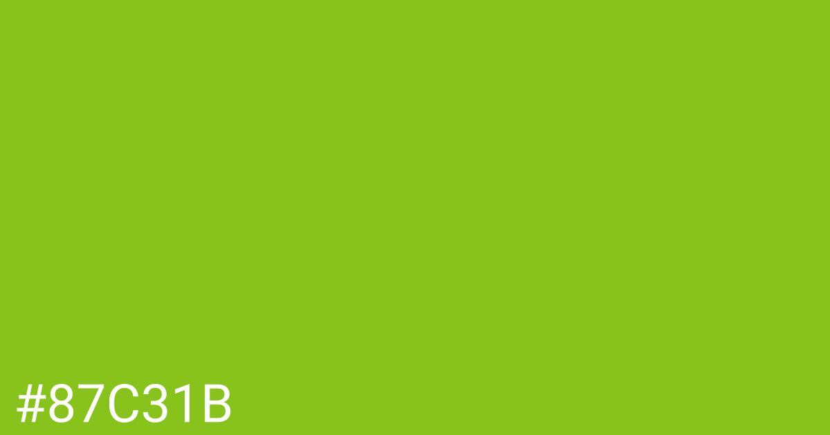 Hex color #87c31b graphic