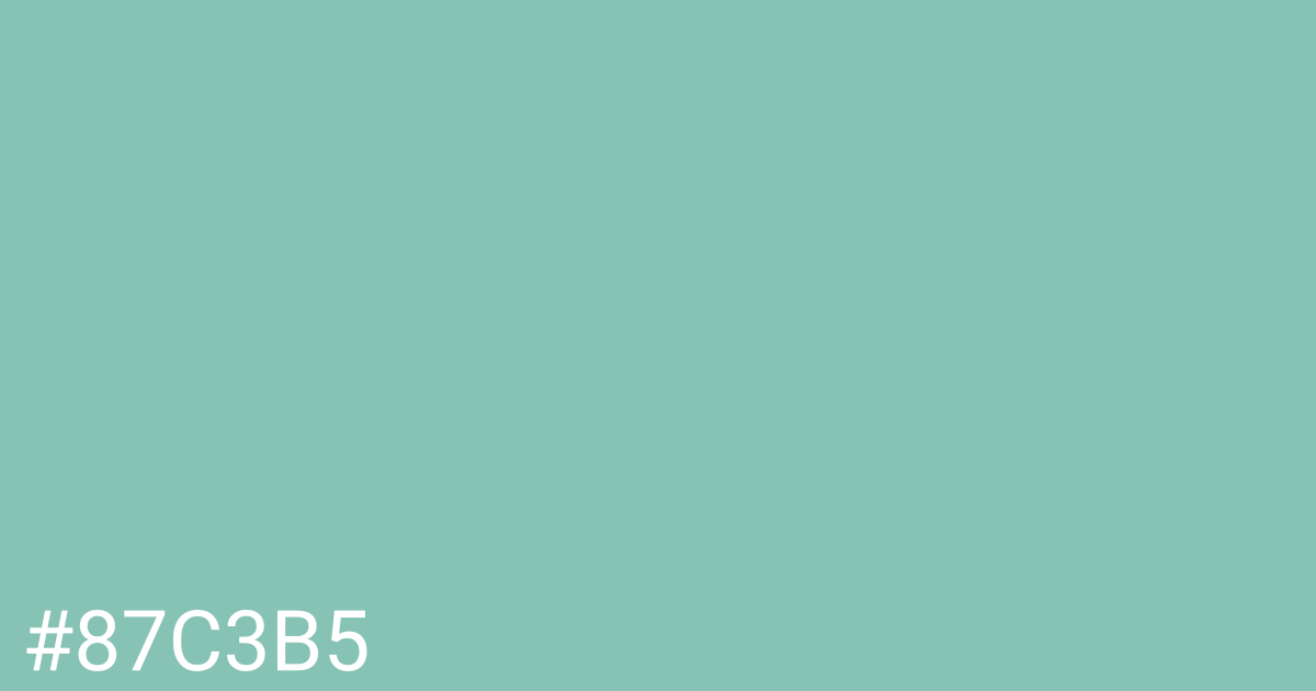 Hex color #87c3b5 graphic