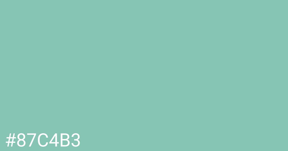 Hex color #87c4b3 graphic