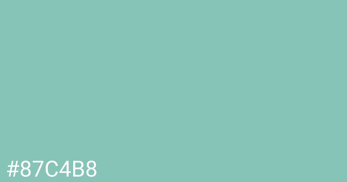 Hex color #87c4b8 graphic