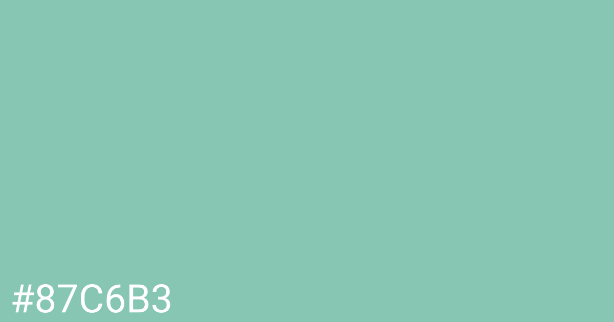 Hex color #87c6b3 graphic