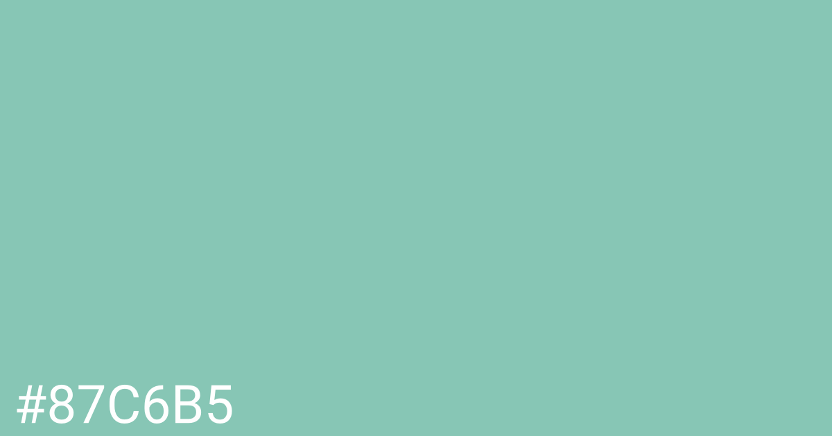 Hex color #87c6b5 graphic